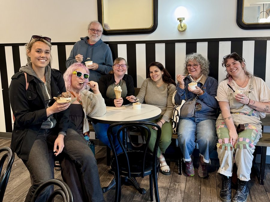 Team MELT enjoying ice cream together